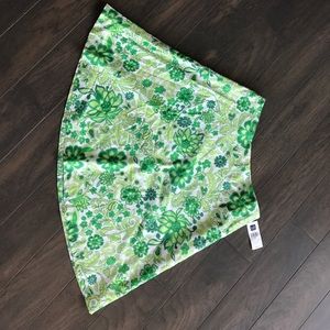 Gap Green Flower Skirt