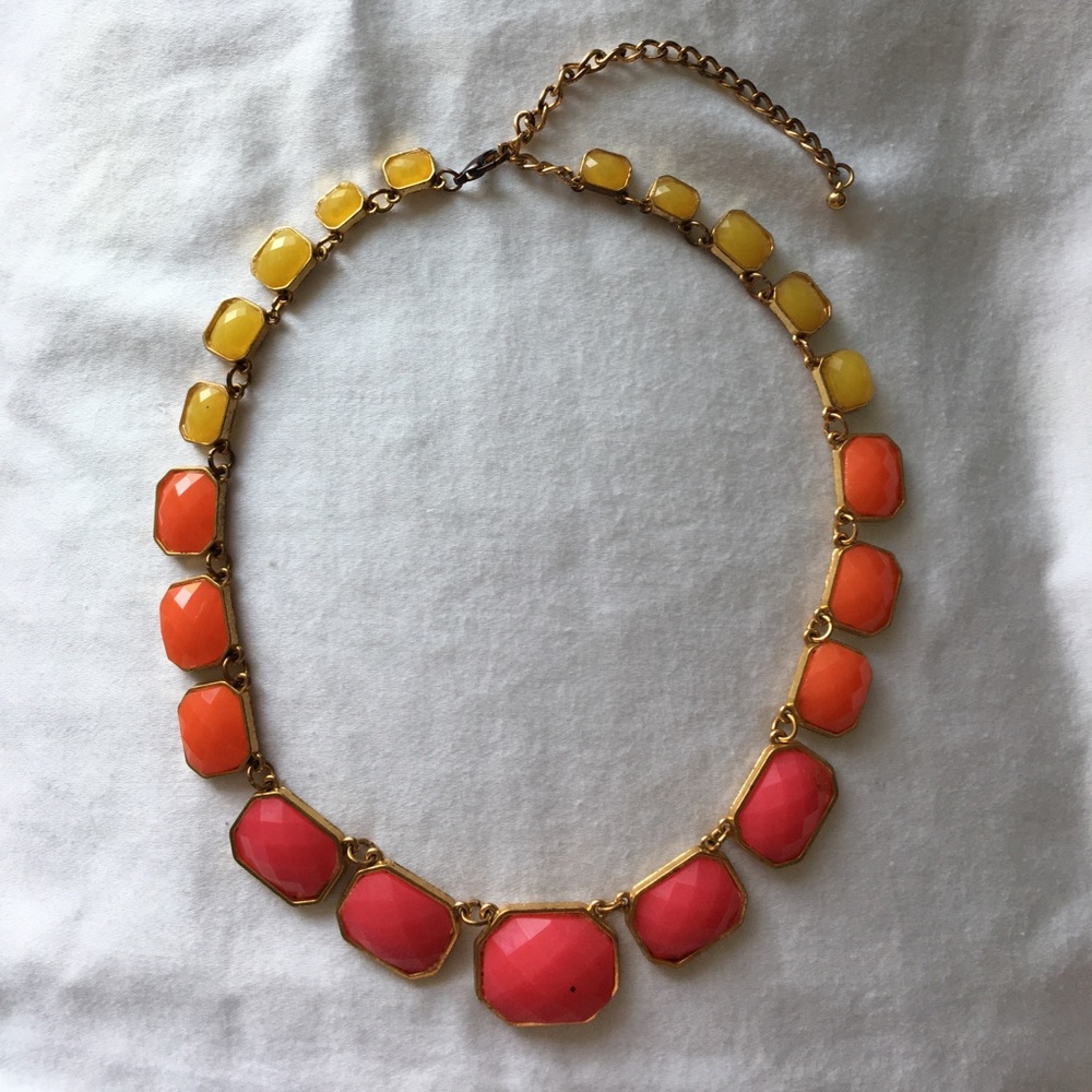 J. Crew ombré jeweled statement necklace