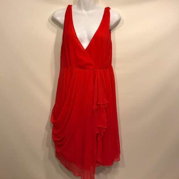 Alice + Olivia Dresses & Skirts - Alice + Olivia Base Silk Ruffled/Gathered Dress