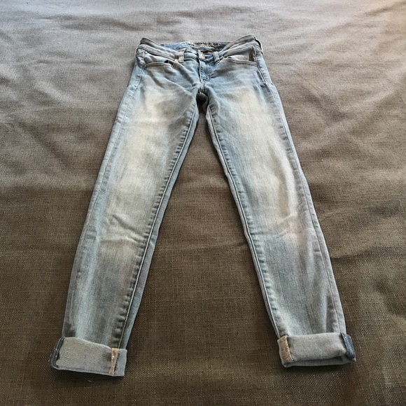 AE, Light Wash, Super Skinny Jeggings - Picture 2 of 7