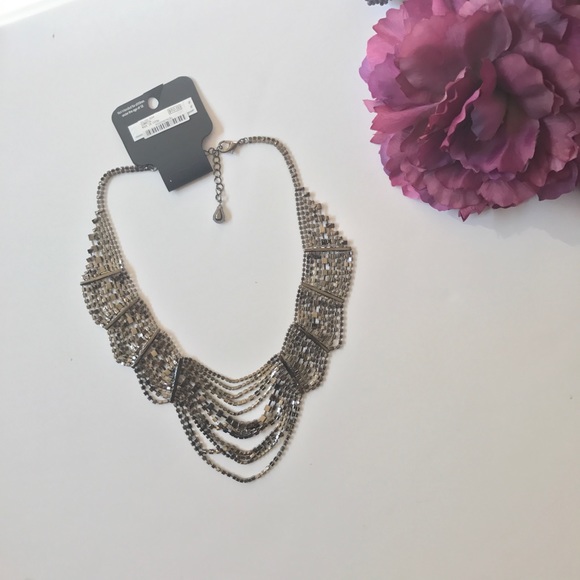 SALE Unique Statement Bridal Crystal Necklace - Picture 8 of 8