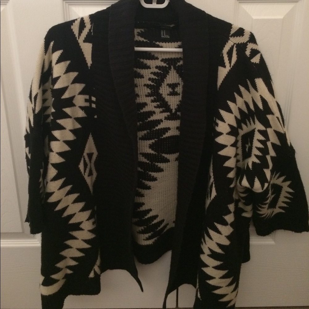Black & white sweater