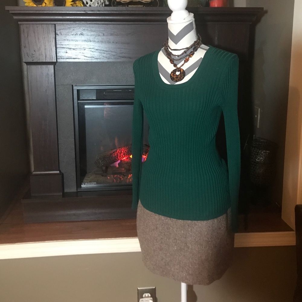 🍁Rich Green Sweater