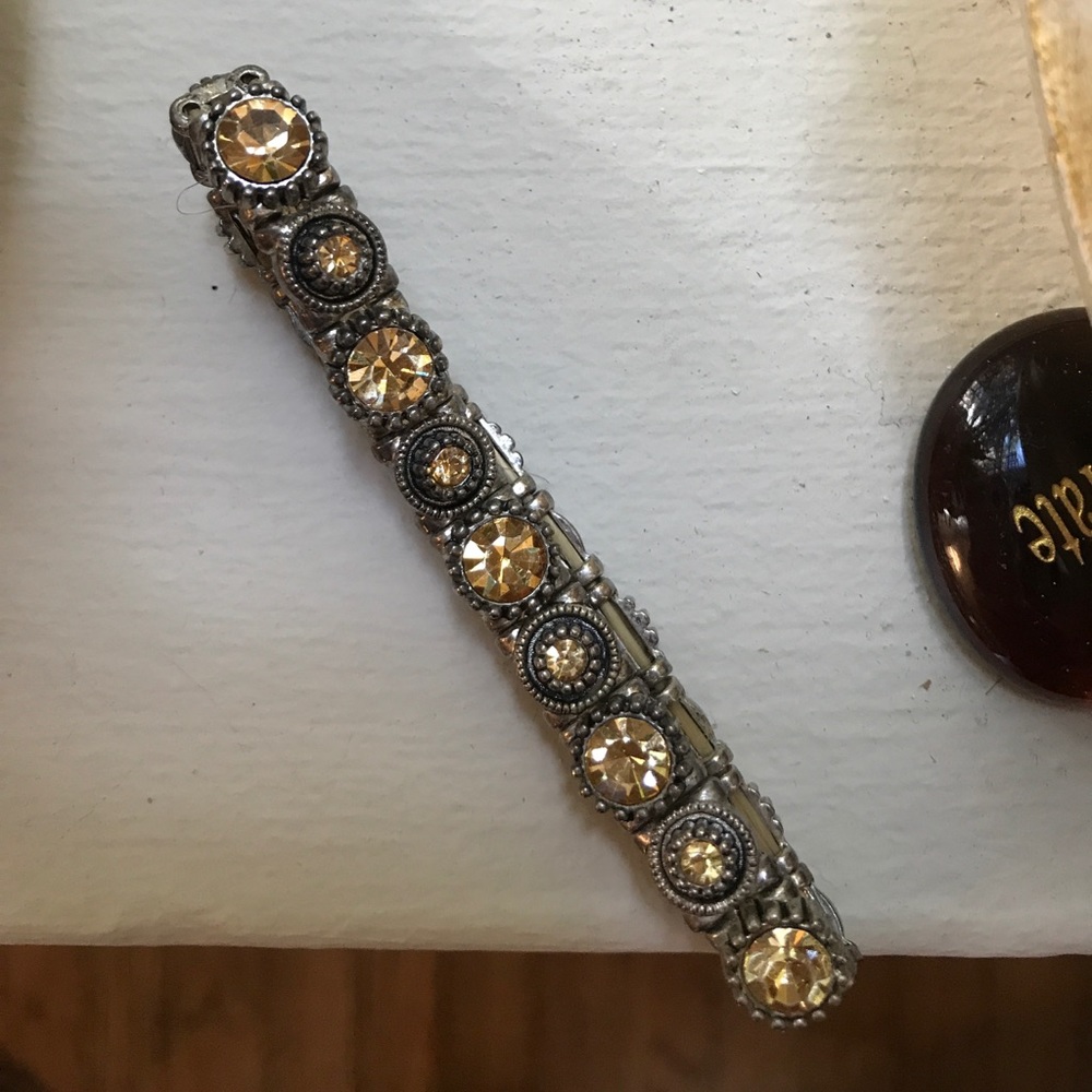 Vintage Glam Yellow Stone Bracelet