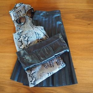 Kooba Pleated Leather Clutch