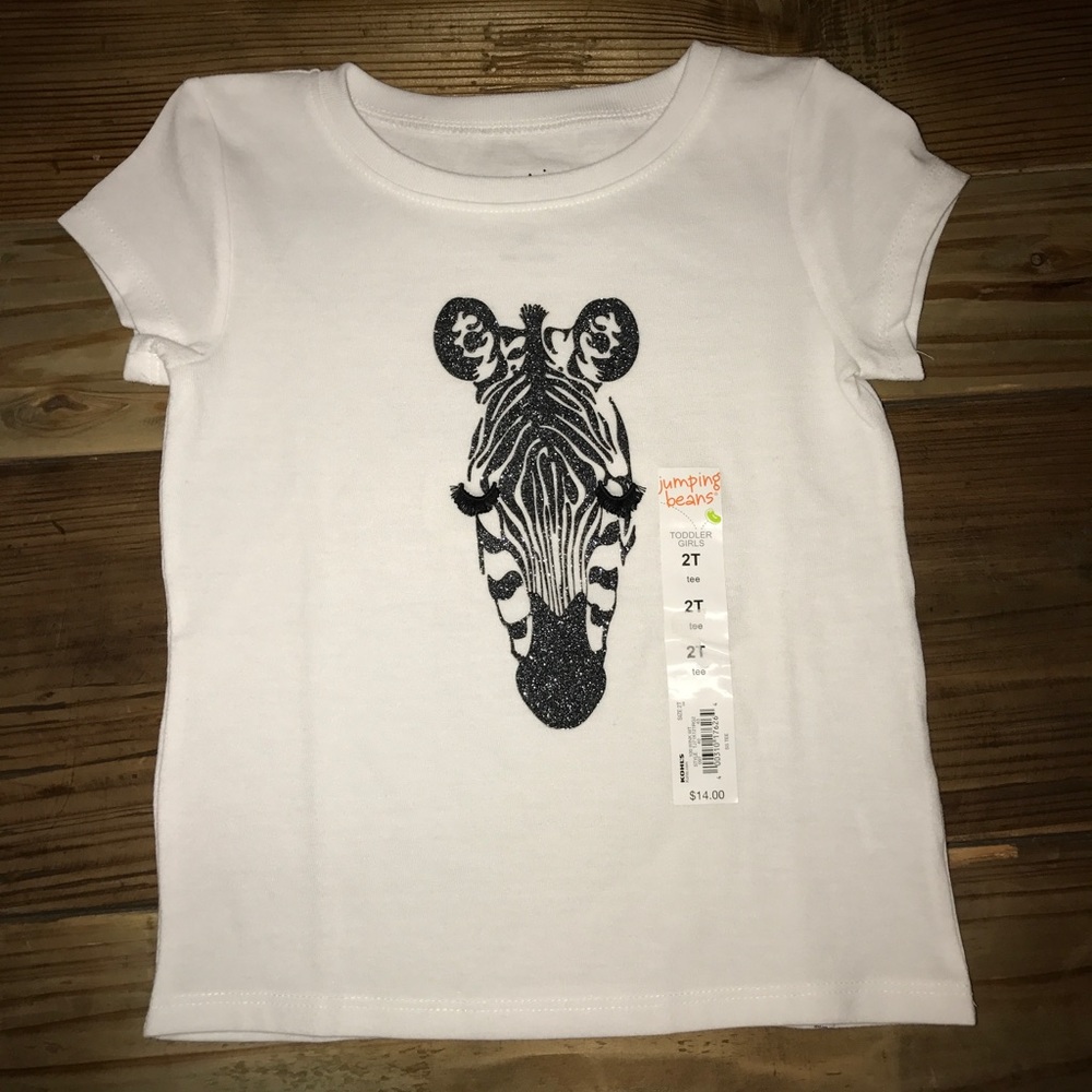 NWT White Zebra Tee