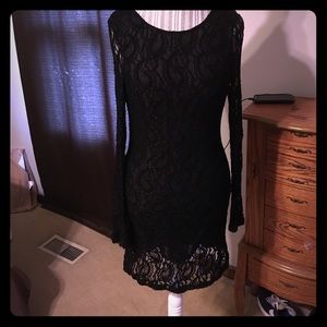 Low back lace dress