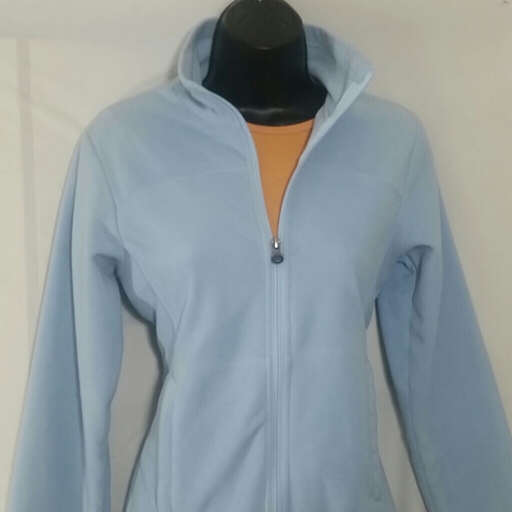 REI Fleece Light Blue Zippered Jacket Size XS - Picture 1 of 6