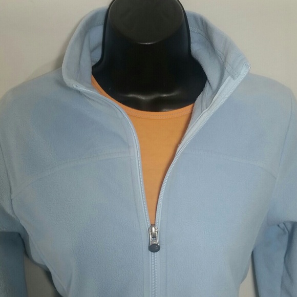 REI Fleece Light Blue Zippered Jacket Size XS - Picture 4 of 6