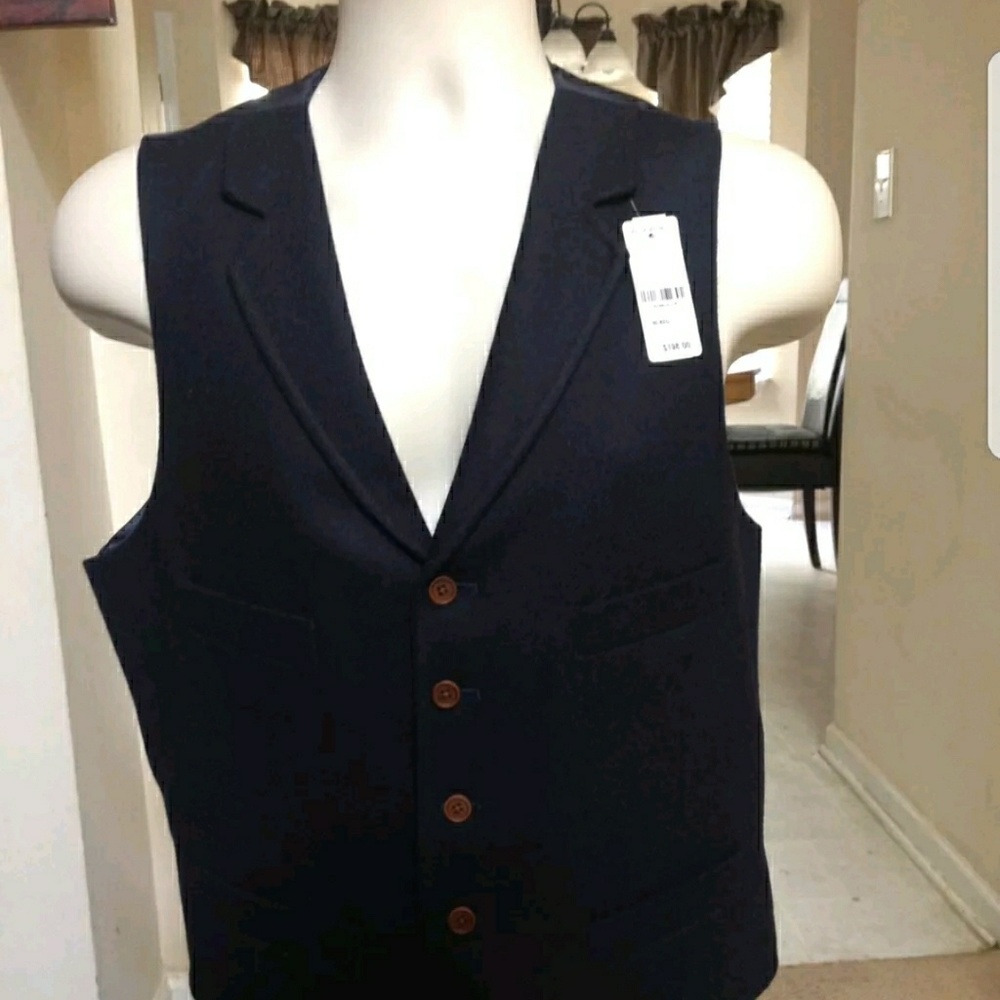 NEW BROOKS BROTHERS 1818 MADISON 100% WOOL VEST