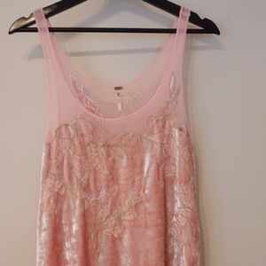 Free People Crushed Velvet Tank