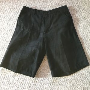 Ashworth black flat front shorts