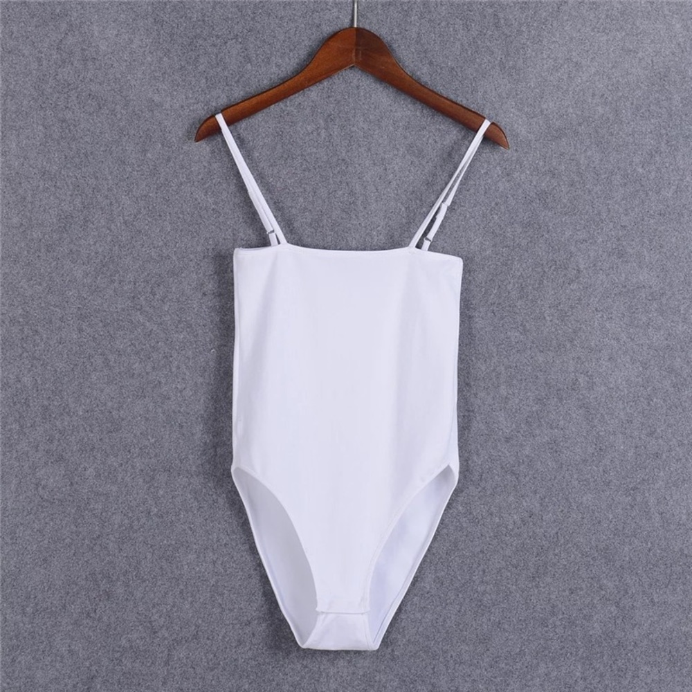 RESTOCKING!  'Leah' White Flat Bodysuit - Picture 4 of 4
