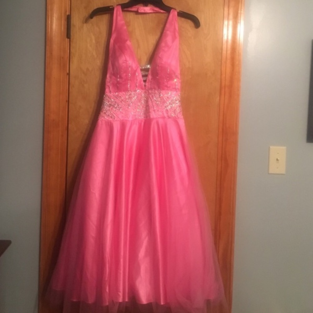 Pink prom dress