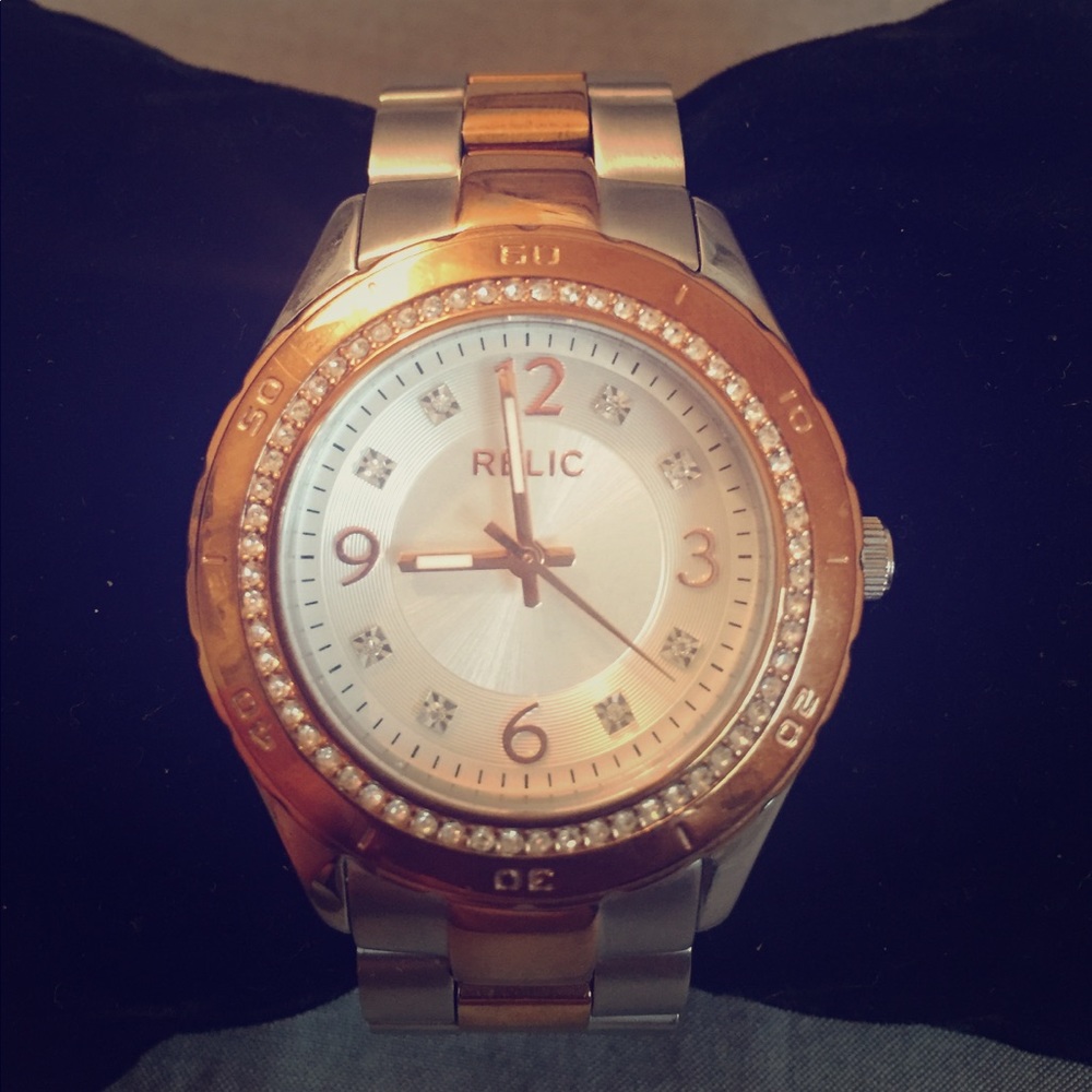 Rose Gold and Stainless Steel Relic Watch