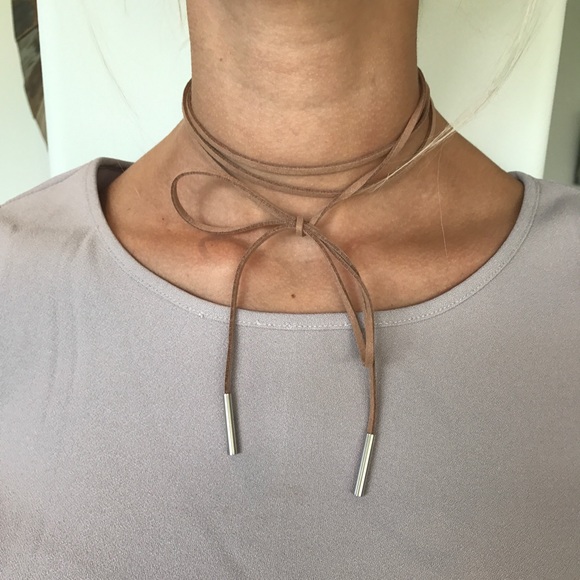 Jewelry - SOLD!!!!SALE! 💰Tan suede choker