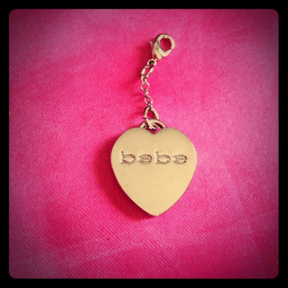 New Bebe heart charm