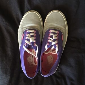 Purple and Grey Vans