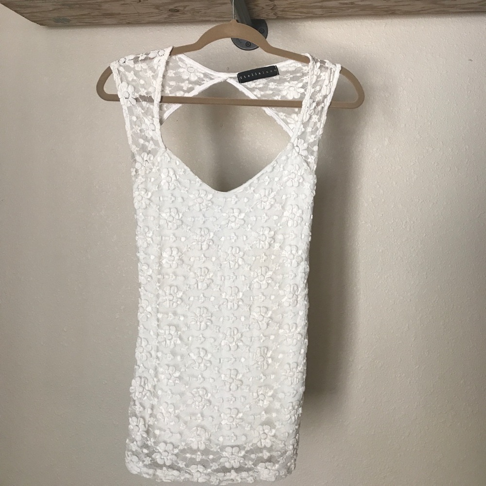 Lace Open Back Blouse