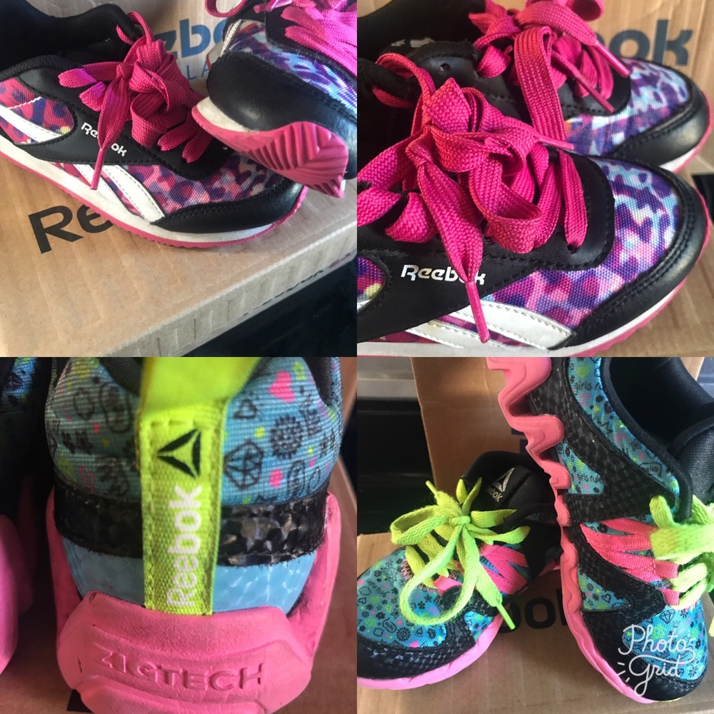 💕💕2 pair of Girls Reeboks