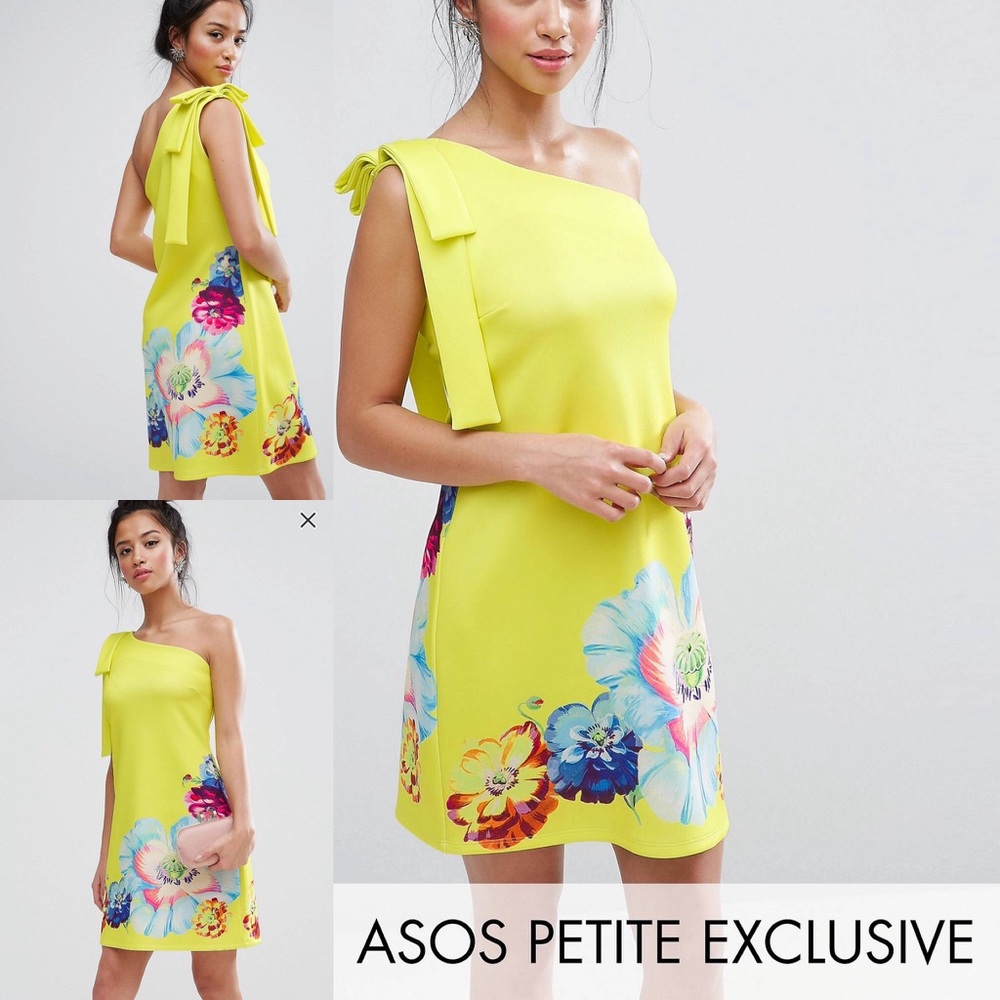 ASOS PETITE Off-The-Shoulder Dress