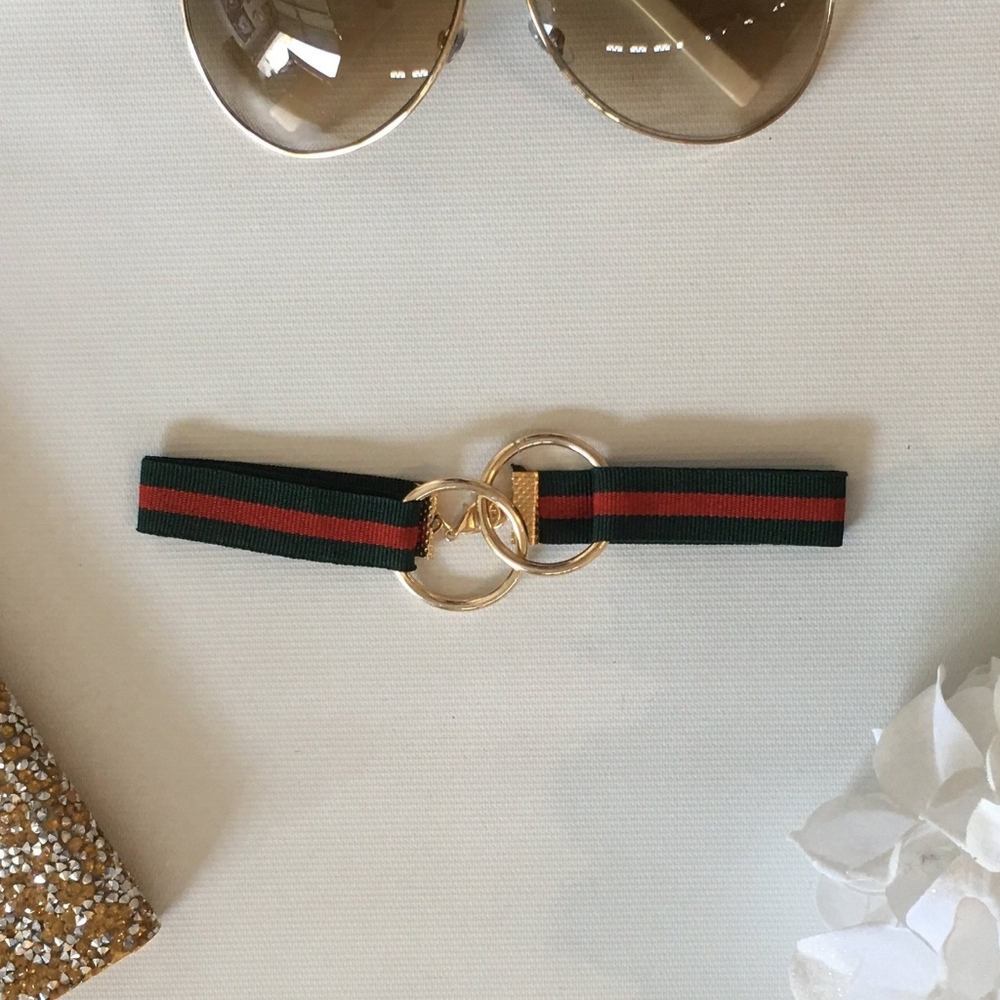 New Gucci Style 2 Ring Choker