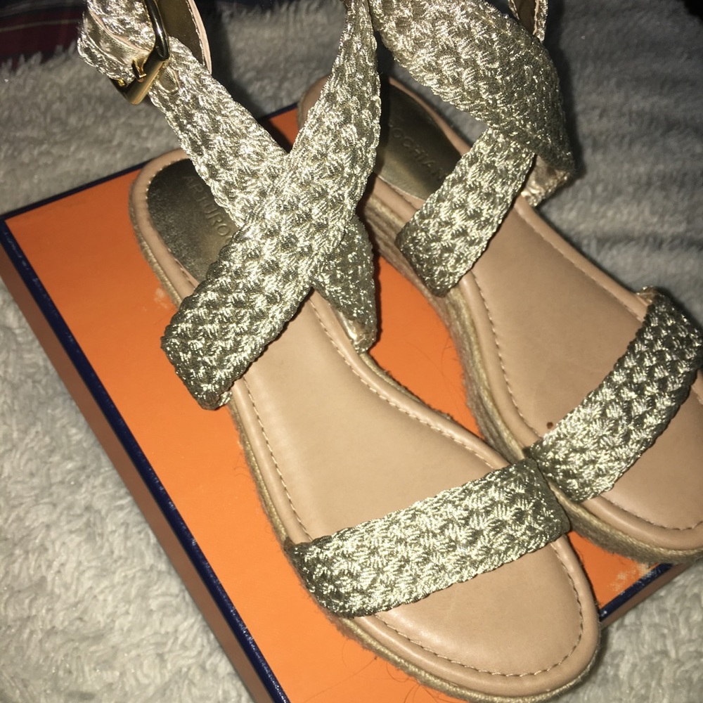Gold Arturo Chiang heeled sandals