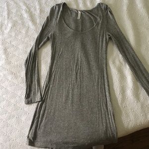Long sleeve body con dress