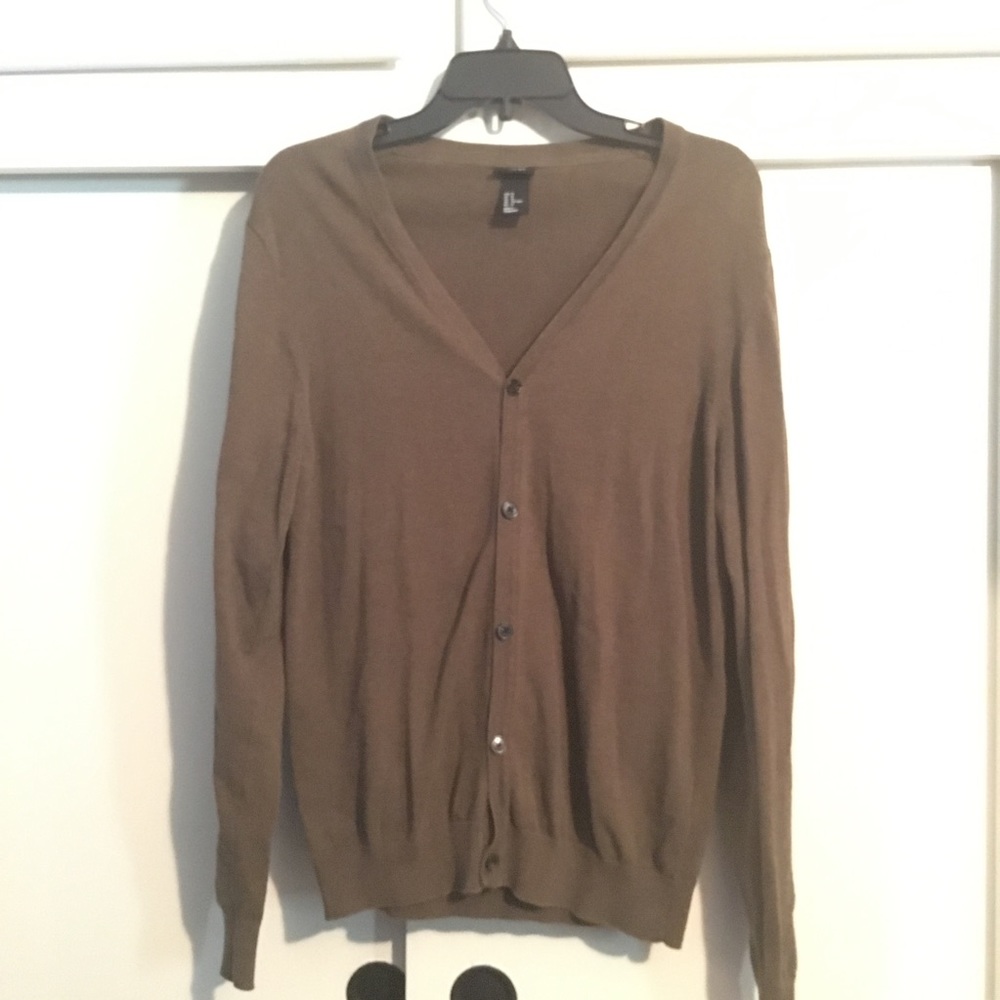 H&M Dark Olive Green Cardigan