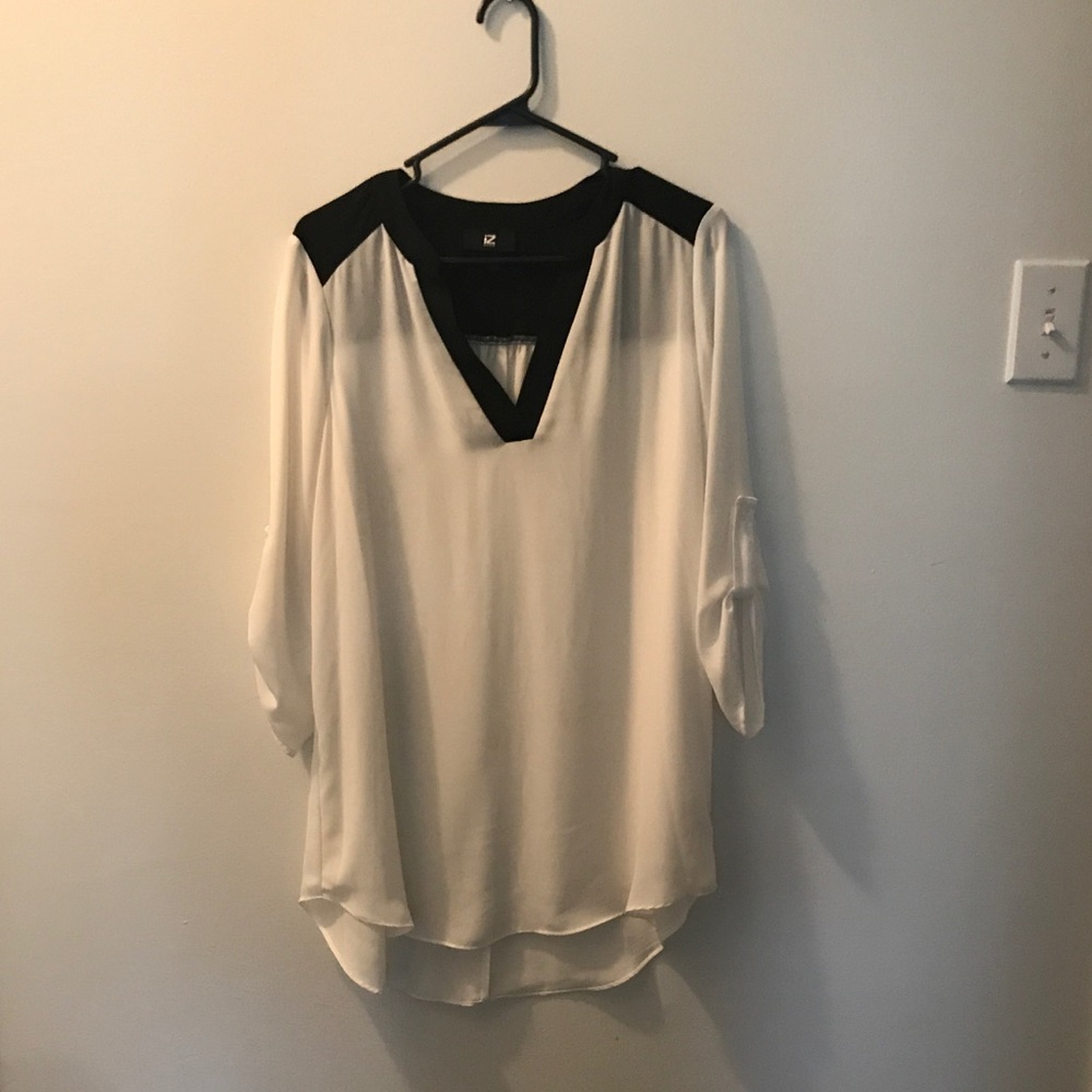 Sheer. Quarter Length Blouse.