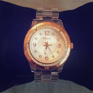 Rose Gold and Acrylic Relic Watch