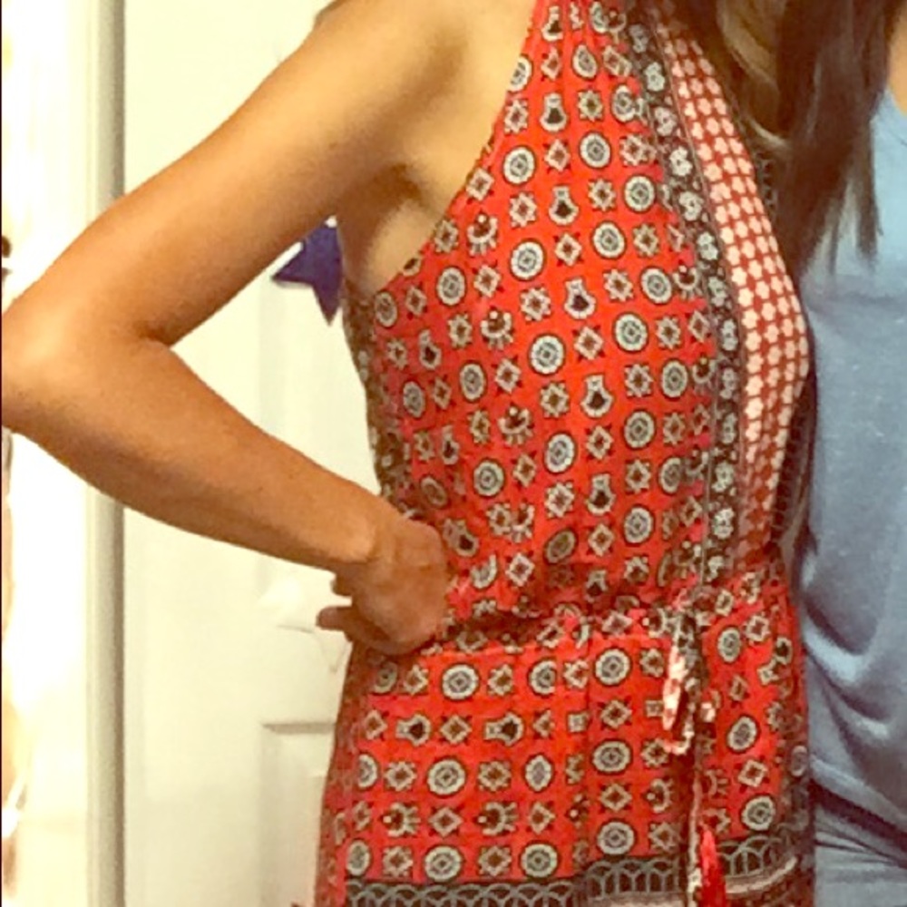 Red white and blue Romper.