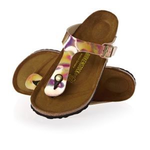 BNWT Mirror Rose Gold Birkenstocks 37
