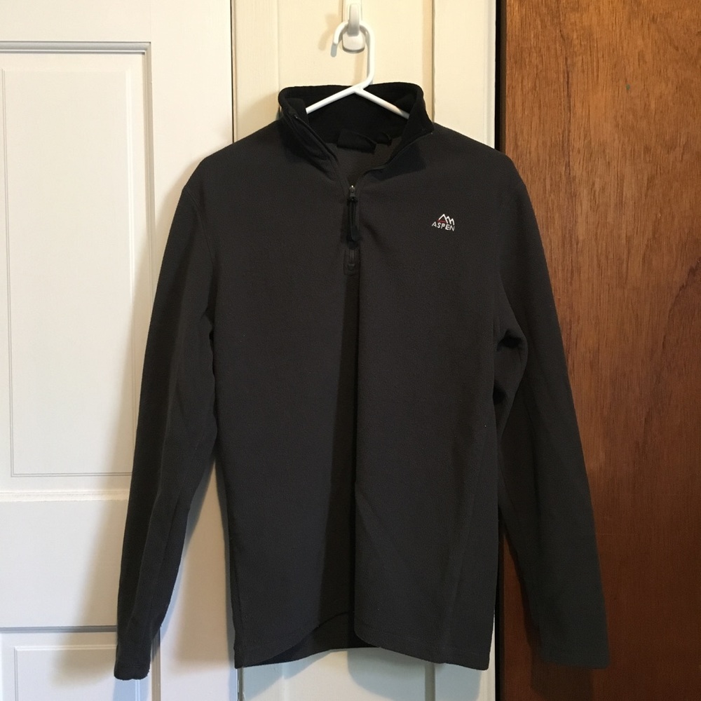 Aspen Grey Quarter Zip Sweater