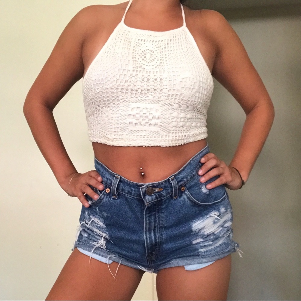 Crochet Halter Crop Top