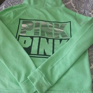 VS Pink zip Up Sweater