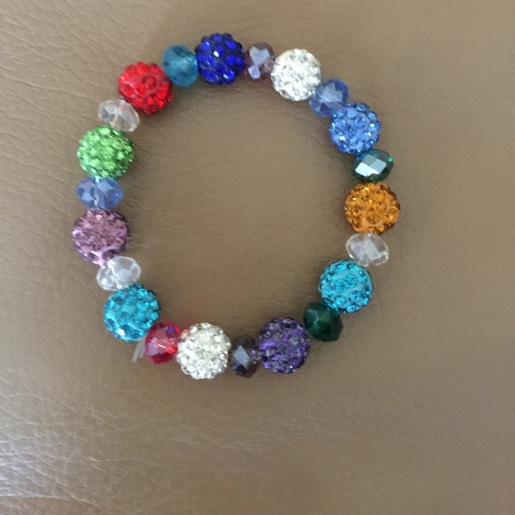 Stretch multicolored beaded bracelet! - Picture 2 of 6