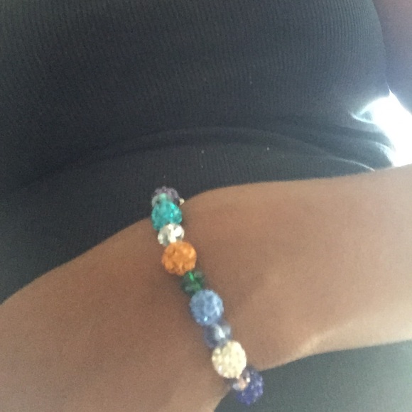 Stretch multicolored beaded bracelet! - Picture 3 of 6