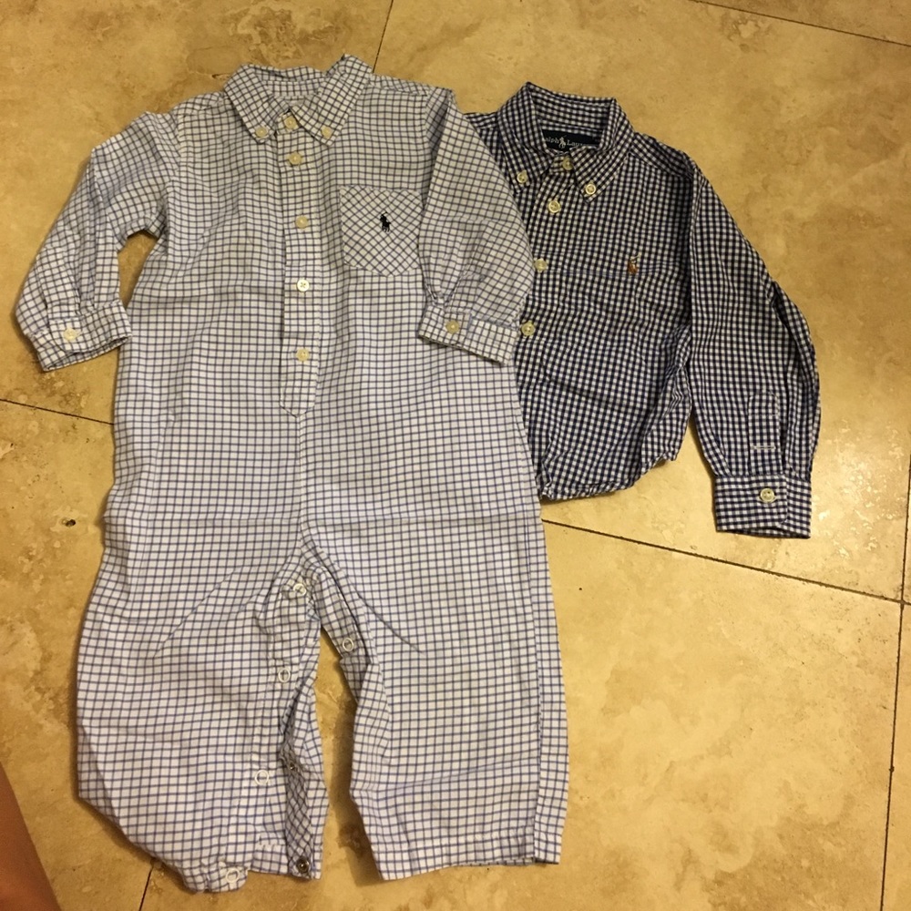 Polo button down set