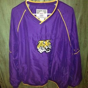 LSU v--neck windbreaker