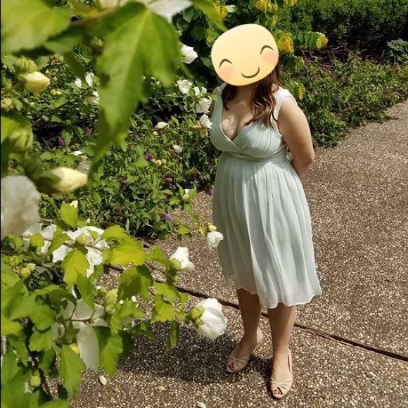 DONATING Donna Morgan Chiffon Dress - Picture 8 of 8