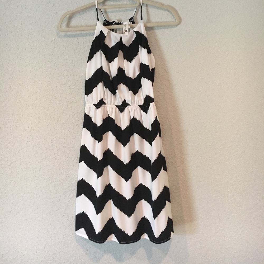 Black & White Chevron Dress