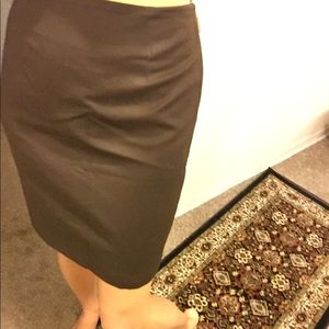 Vince camuto brown pencil skirt