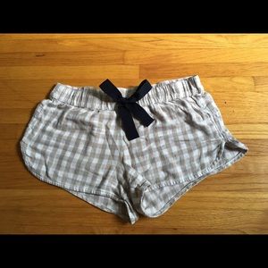 AERIE plaid pajama shorts