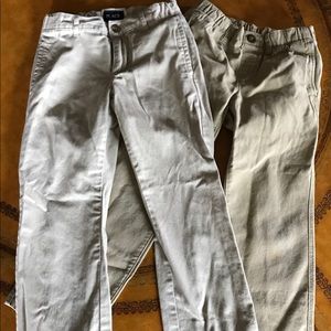 2 pair of boys khaki pants