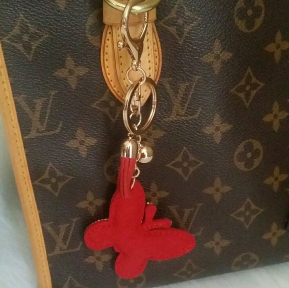 Beautiful sparkling butterfly bag charm / key chai - Picture 3 of 4