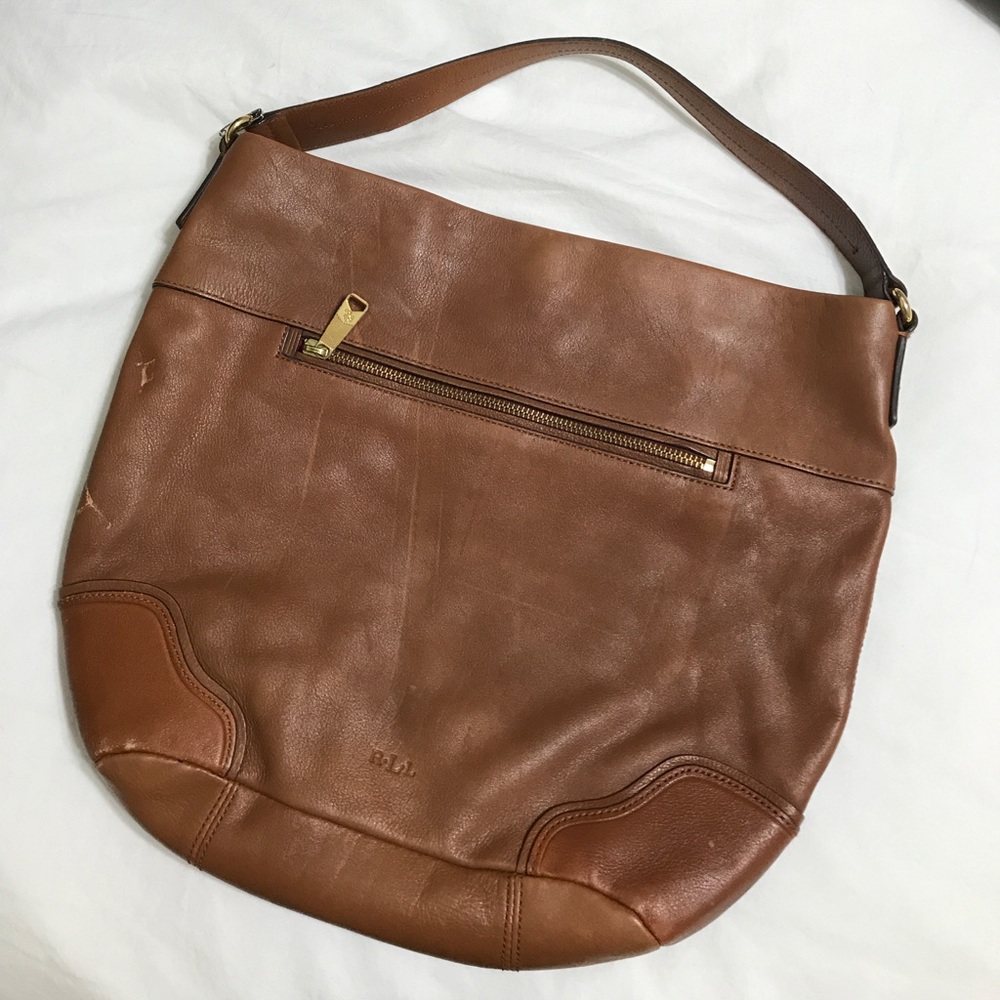 Brown Leather Ralph Lauren Purse