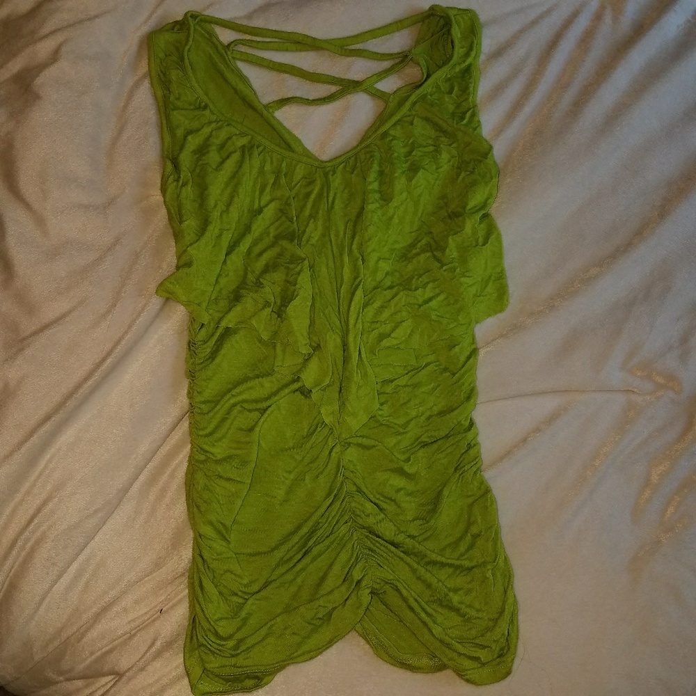 Scrunchy, scrappy back tank