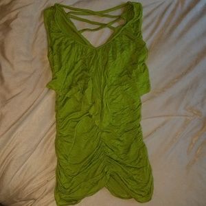 Scrunchy, scrappy back tank