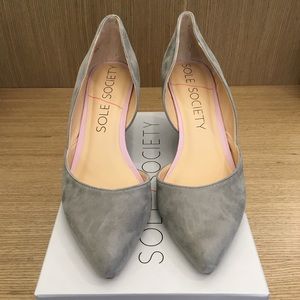 Grey Sole Society Wedges